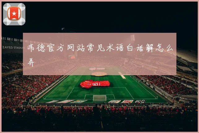 韦德官方网站常见术语白话解怎么弄